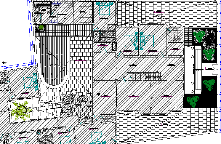 Five Star Hotel Project Elevation Plan dwg file