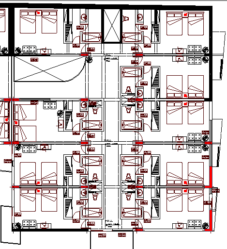 Five Star Hotel Project Structure Details dwg file