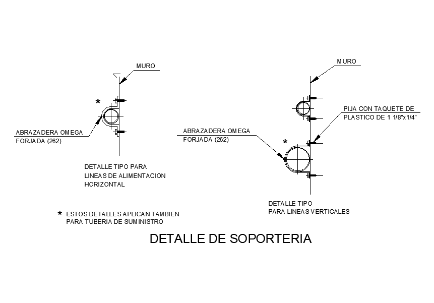 Fixed support detail drawing defined in this cad drawing file. Download this 2d autocad drawing .