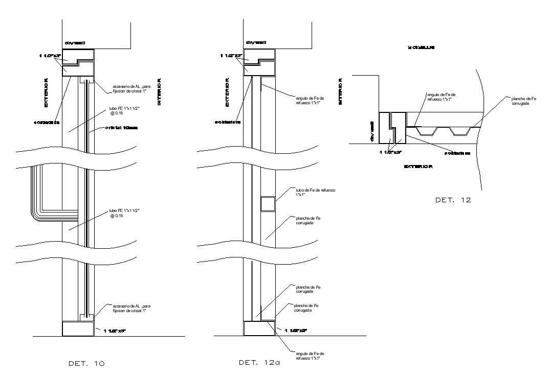 Fixing Door Frame CAD Drawing Download DWG File