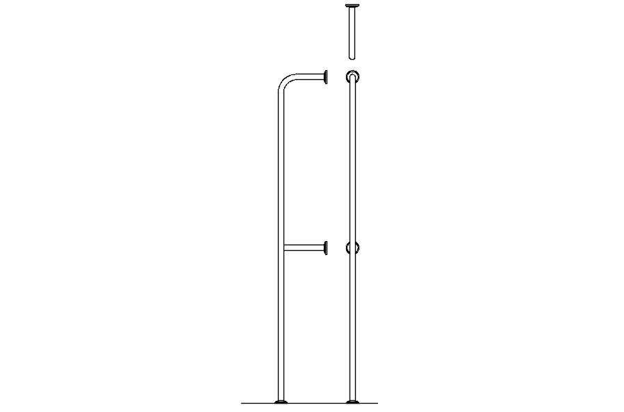 Fixtures and fitting of bathroom cad blocks in AutoCAD, dwg file.