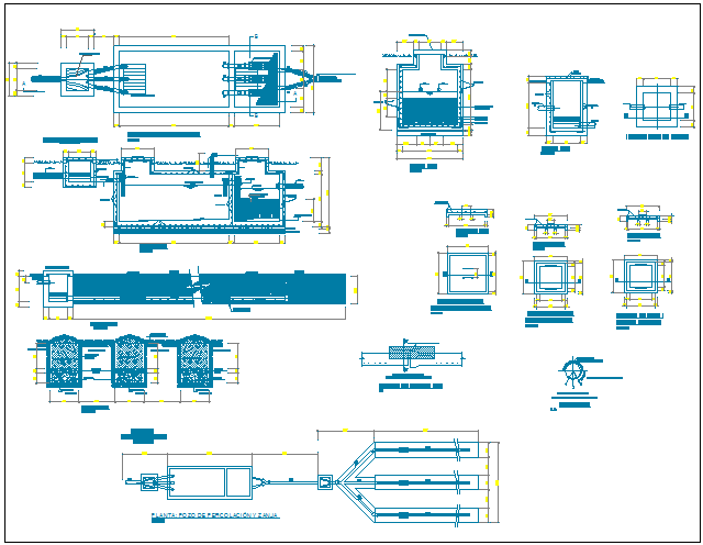 Flood zone college architecture project dwg file