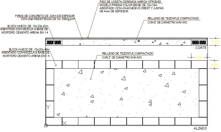 Floor level change details construction details dwg file