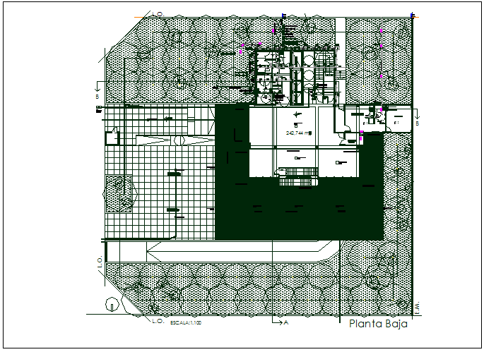 Floor plan detail specification detail with dimension dwg file