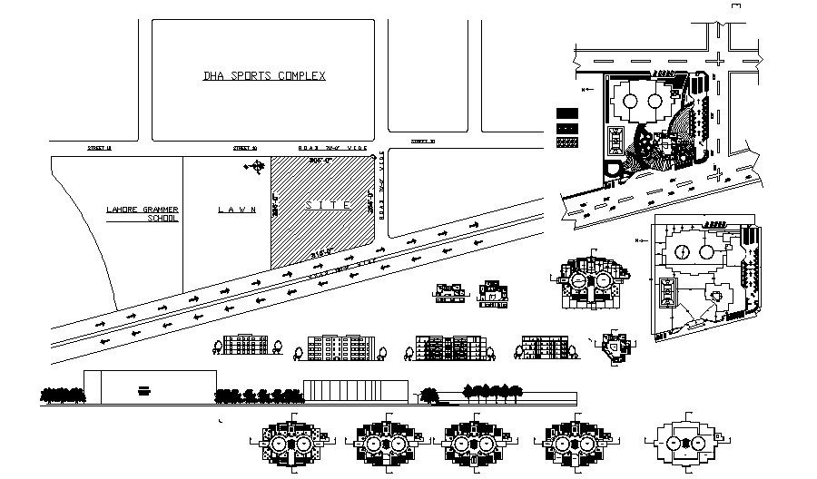 College Building Plan In DWG File
