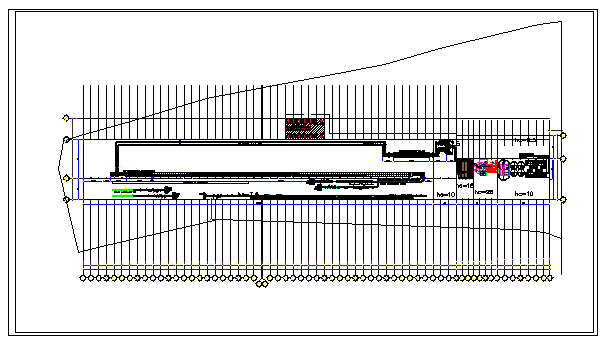 Floor plan of a factory dwg file