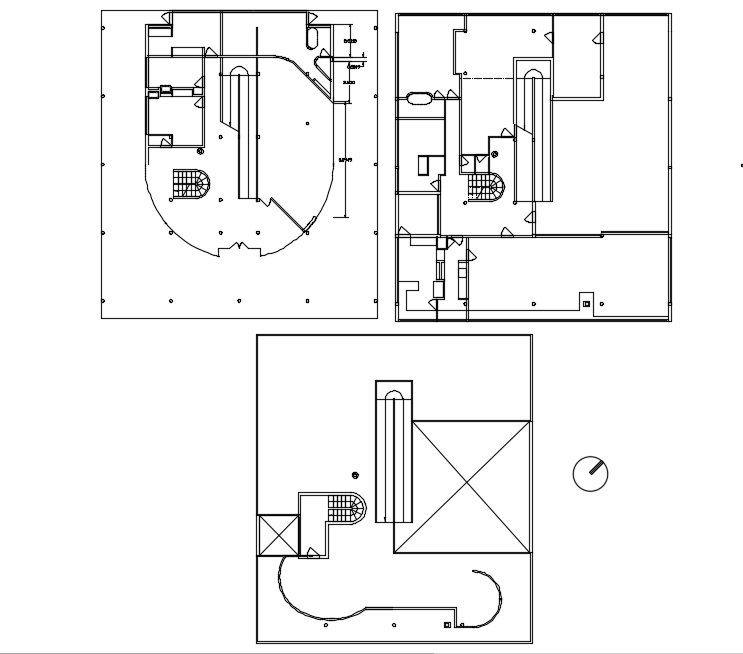 Floor plan of house dwg file