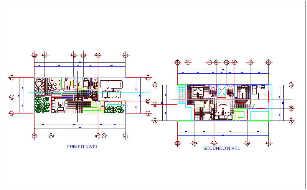 Floor plan of house dwg file
