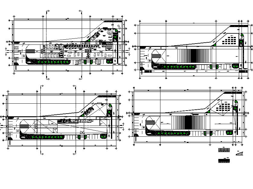 Floor plan of self catering apartment architecture view dwg file