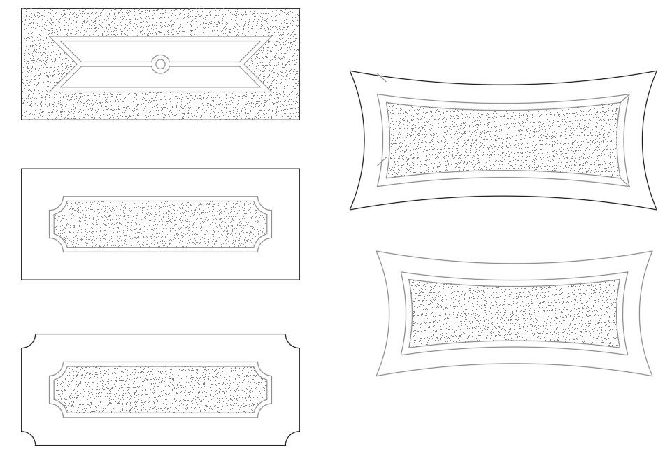 Floor Carpet CAD Blocks Top View Drawing DWG