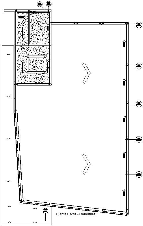 Floor Plan - Coverage of ventilation in AutoCAD, dwg file.