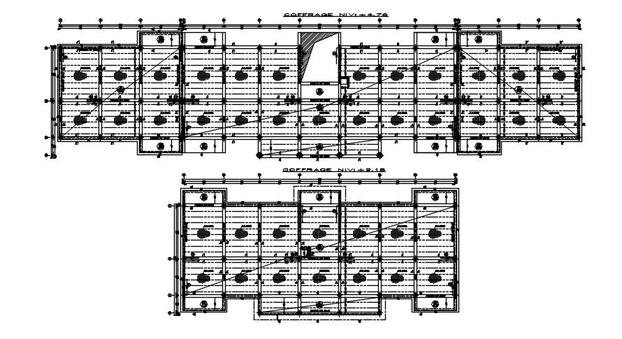 Floor formwork detail design in AutoCAD 2D drawing, CAD file, dwg file