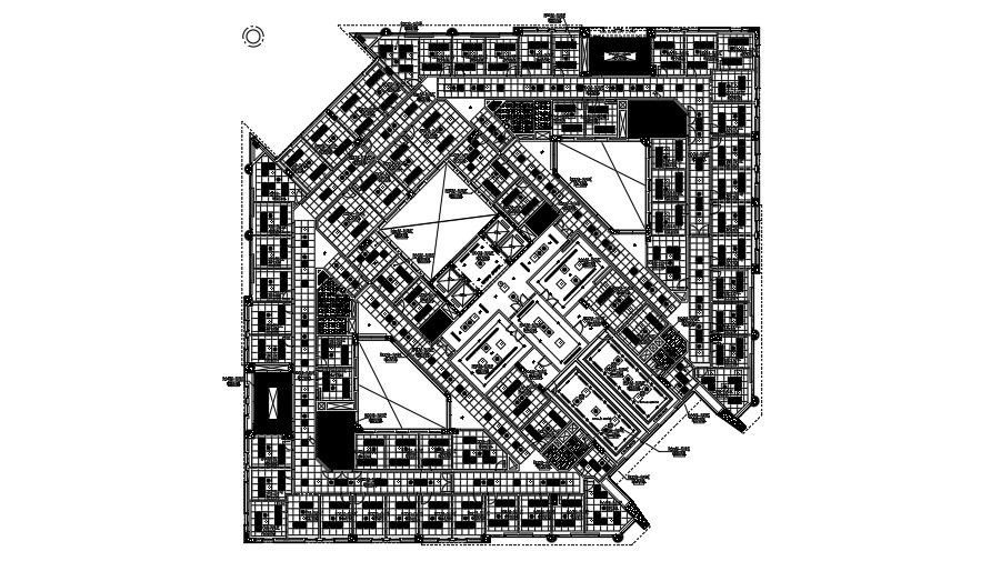 Flooring layout for 2nd floor of commercial building.