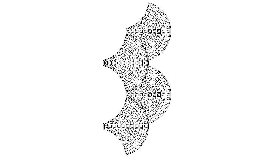 Flooring pattern cad blocks in AutoCAD, dwg file.