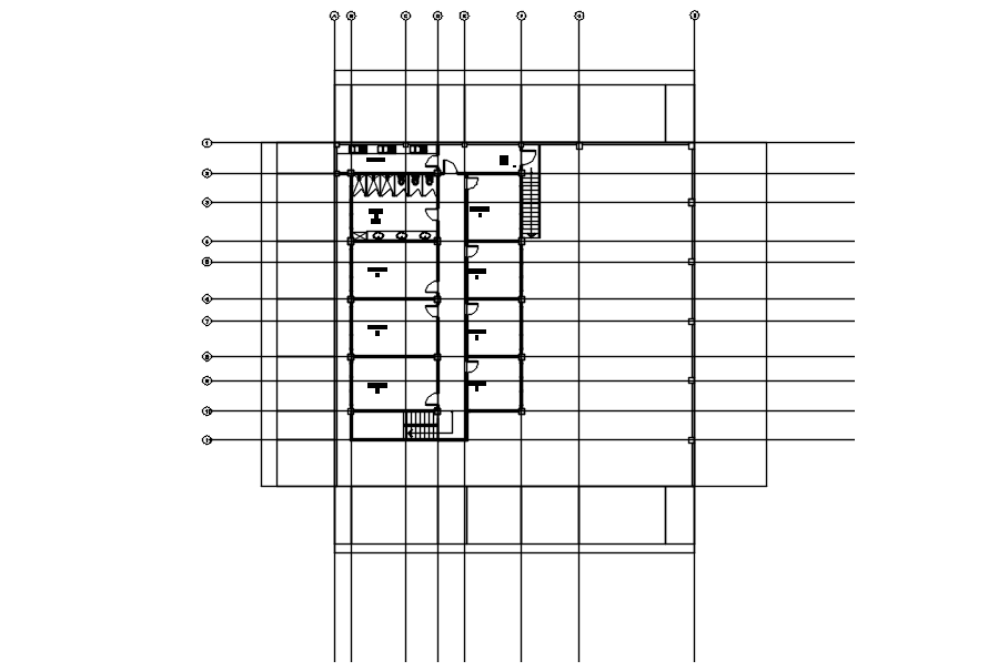 Floor plan of club house with detail AutoCAD drawing, dwg file, CAD file