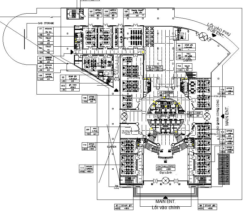 Floor plan of lighting system in AutoCAD 2D drawing, dwg file, CAD file