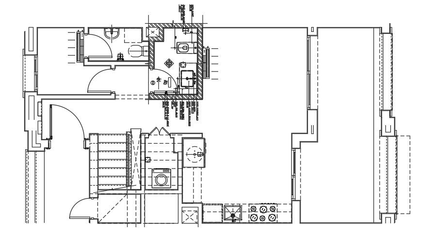 Floor plan of residential area