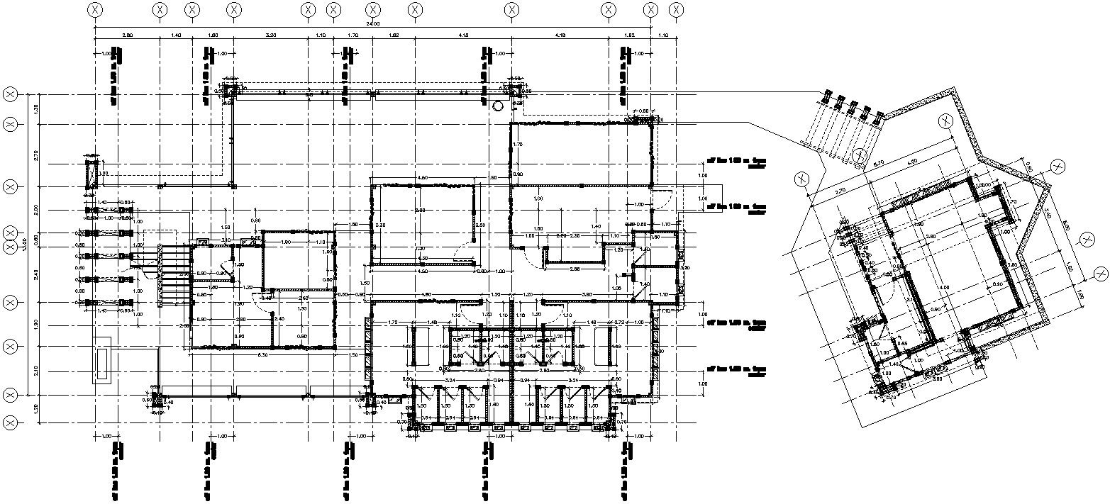 Floor plan of restaurant in detail AutoCAD drawing, dwg file, CAD file