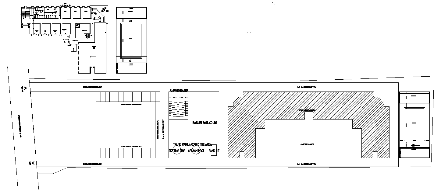 Floor plan of school building,Download Autocad DWG file.