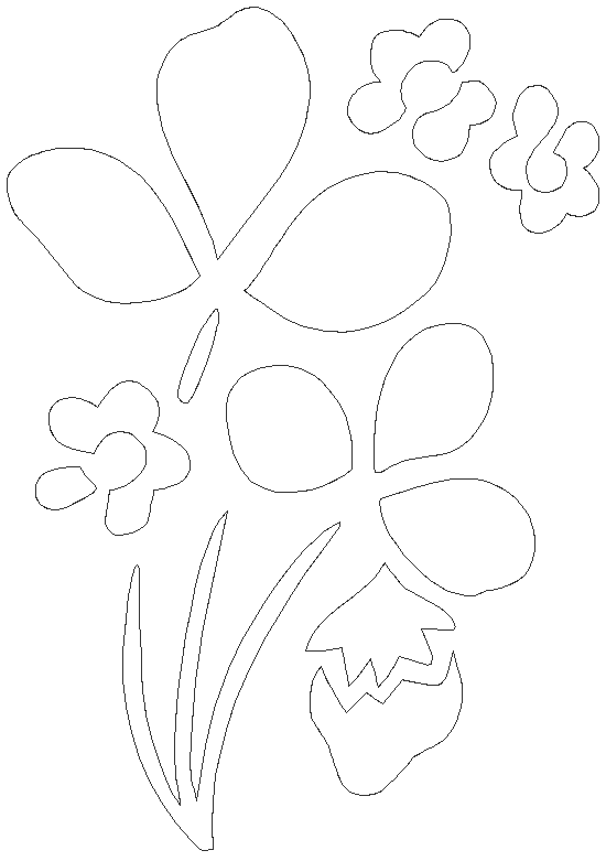 Floral design CAD block DXF AutoCAD drawing