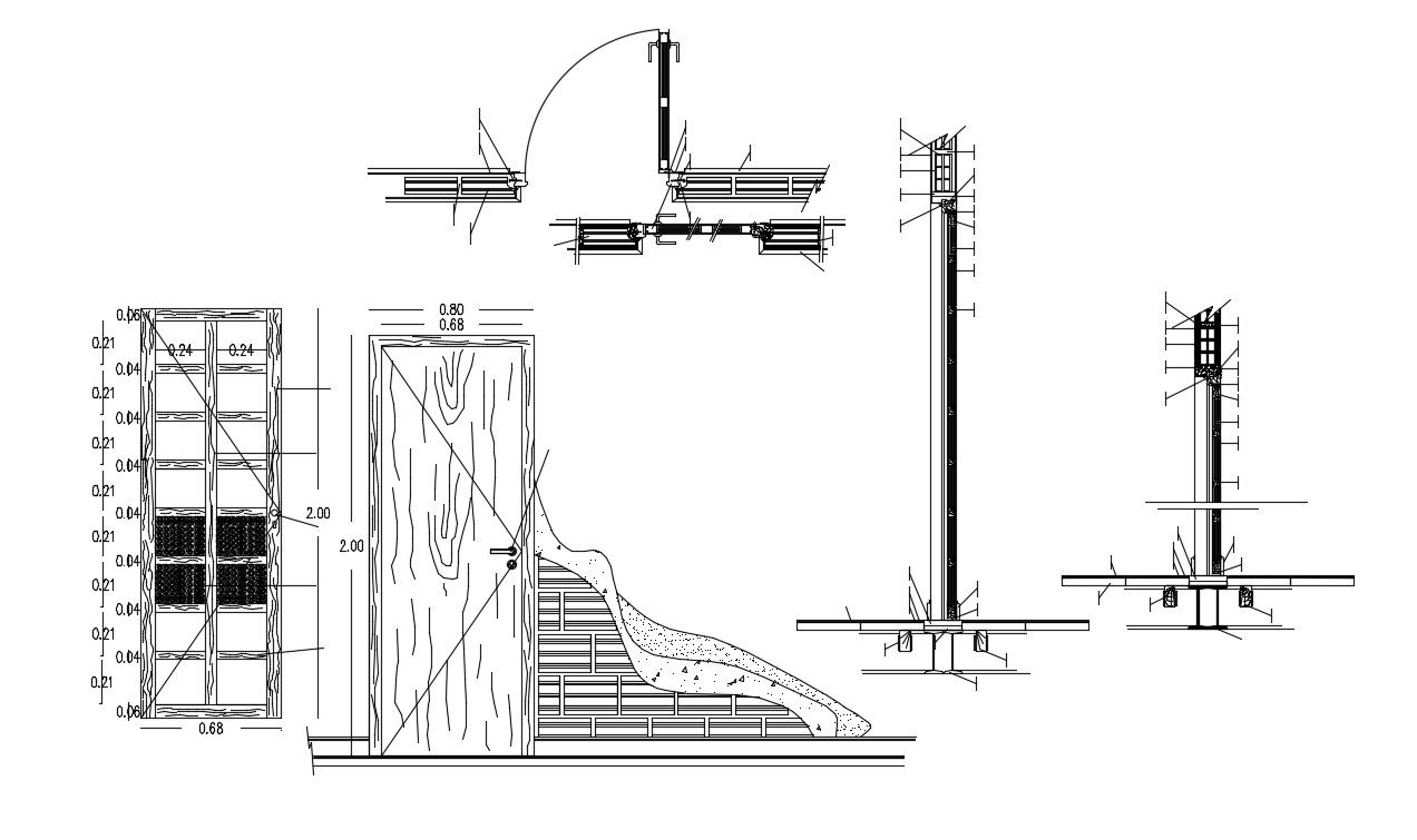 Flush Door Design AutoCAd FIle