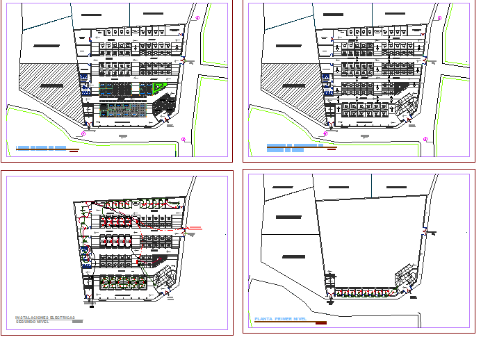 Food market floor plan architecture layout details dwg file