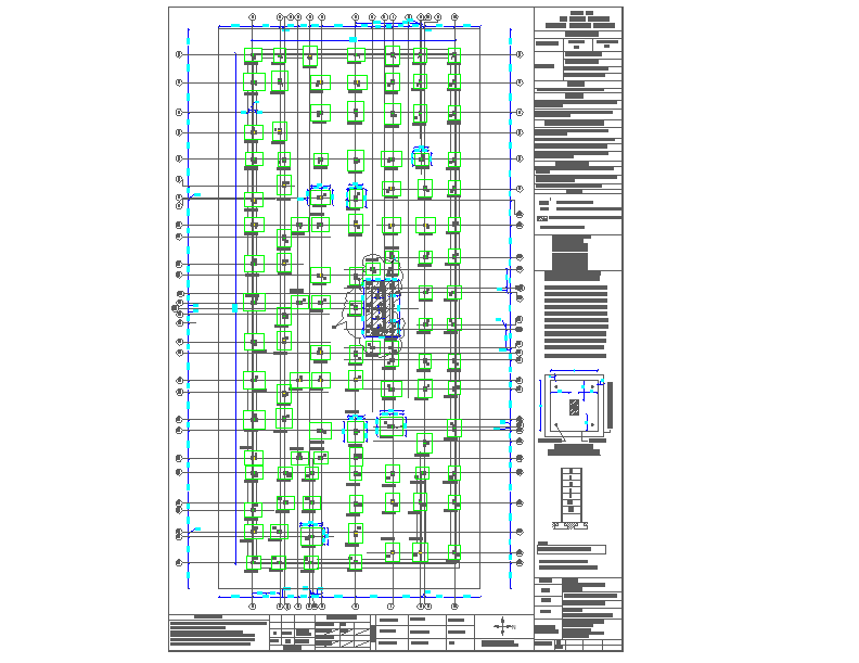 Footing Column detail Lay-out