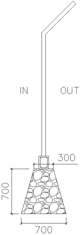 Footing structure in detail AutoCAD drawing, CAD file, dwg file