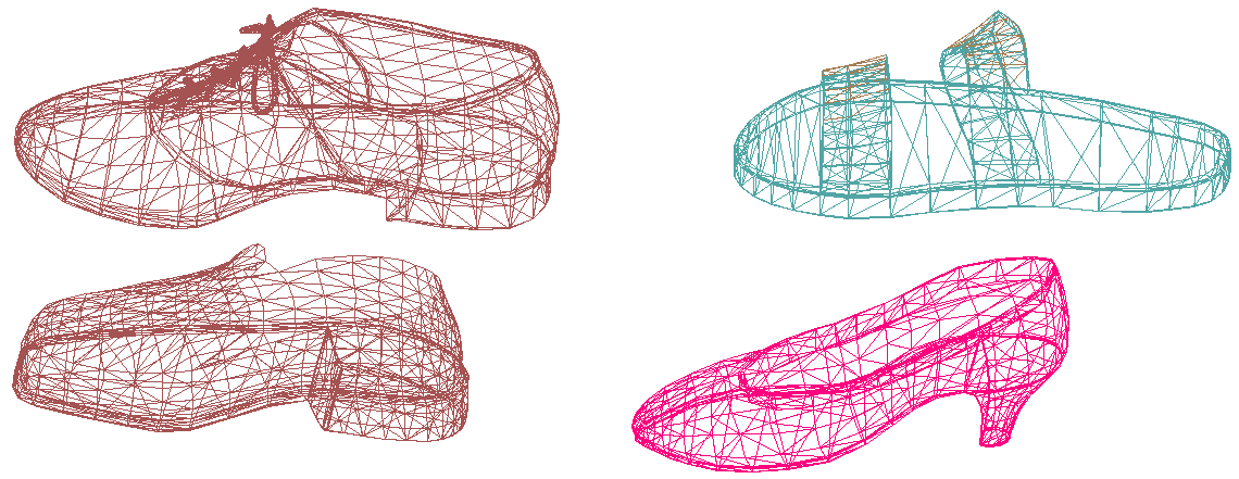 Footwear different model DWG AutoCAD file
