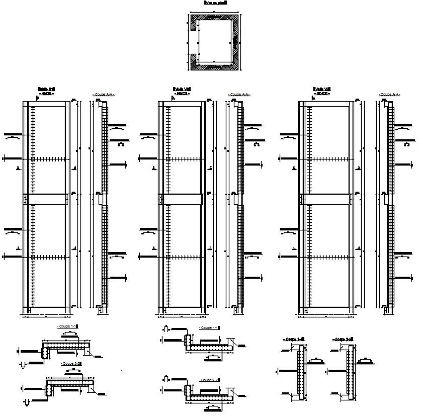 Formwork detail design of slab with reinforcement details in AutoCAD 2D drawing, CAD file, dwg file