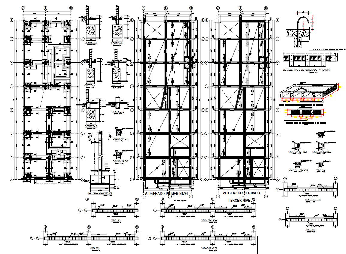 Foundation And Beam Plan DWG File