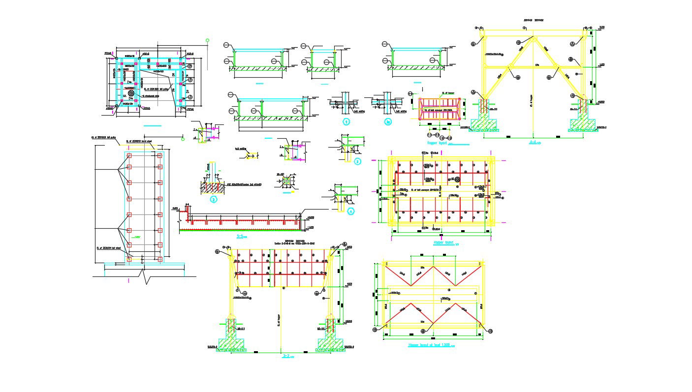 Foundation Design With Structure Reinforcement AutoCAD File Free Download