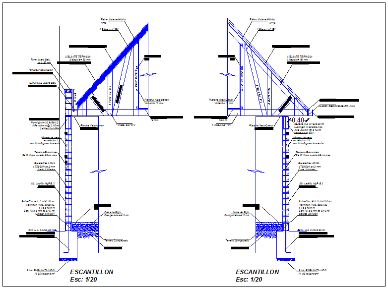 Foundation Detail of furniture support
