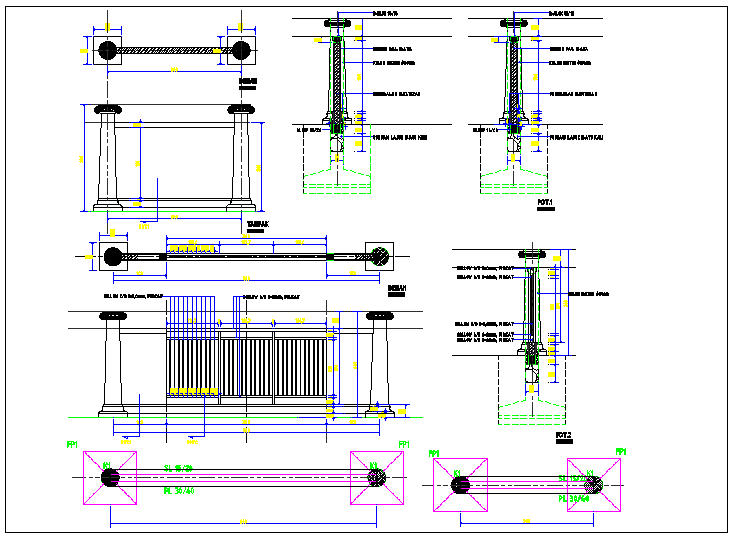 Foundation detail dwg file