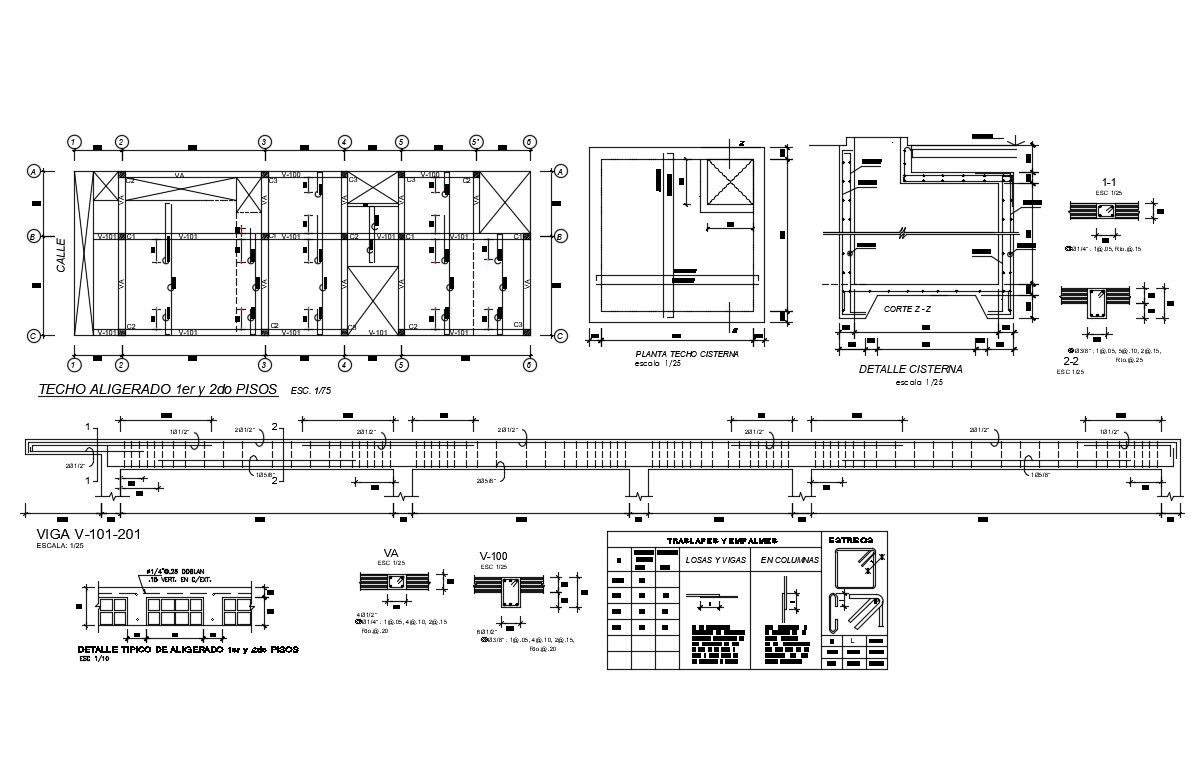 Foundation plan, water tank, doors and windows and auto-cad details of house dwg file