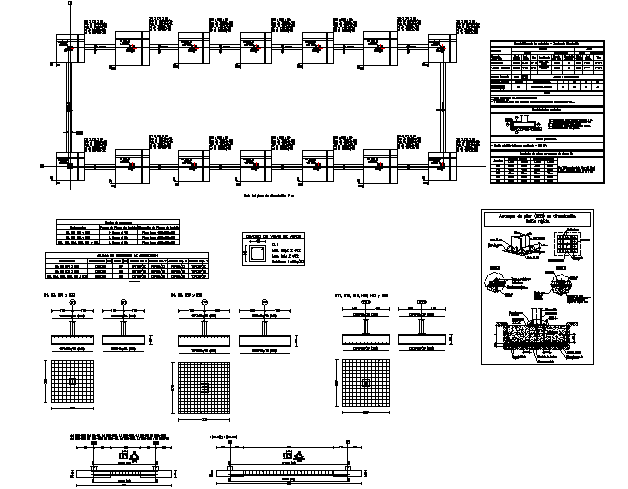 Foundation plan and section detail dwg file