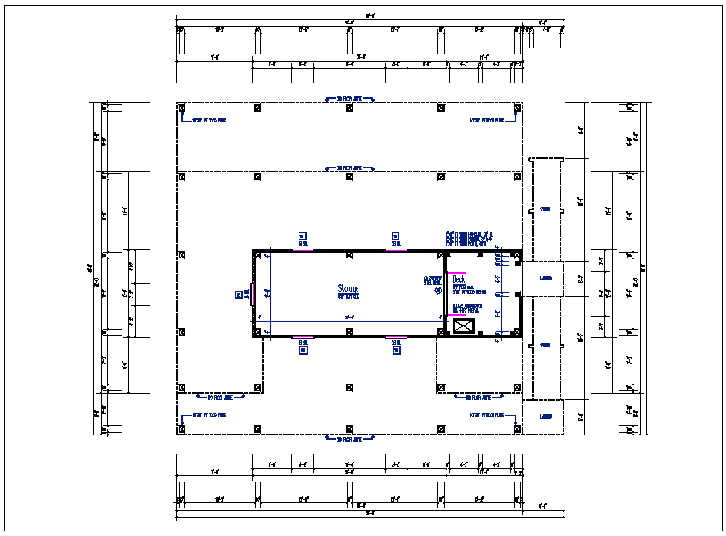 Foundation plan layout view detail dwg file