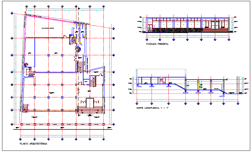 Foundation plan layout view detail dwg file