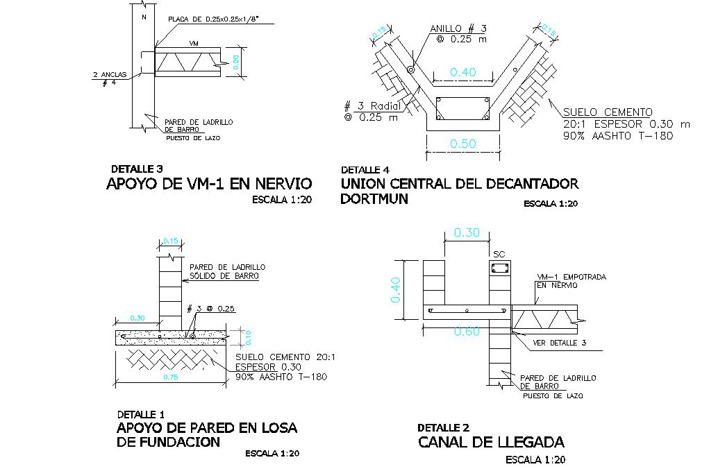 Foundation section plan autocad file
