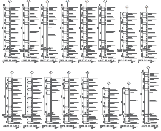 Foundation section working plan detail dwg file