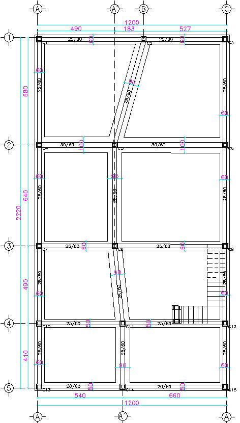 Foundation Detail plan with detailing.