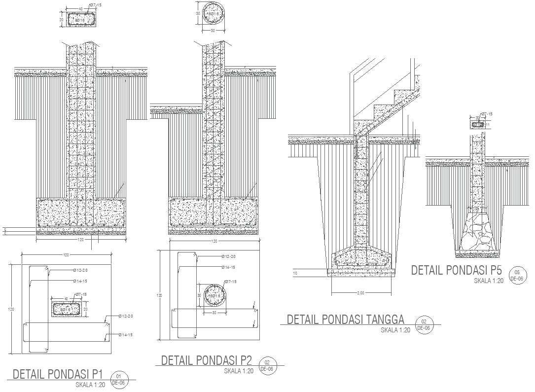 Foundation Details Drawing AutoCAD DWG Download