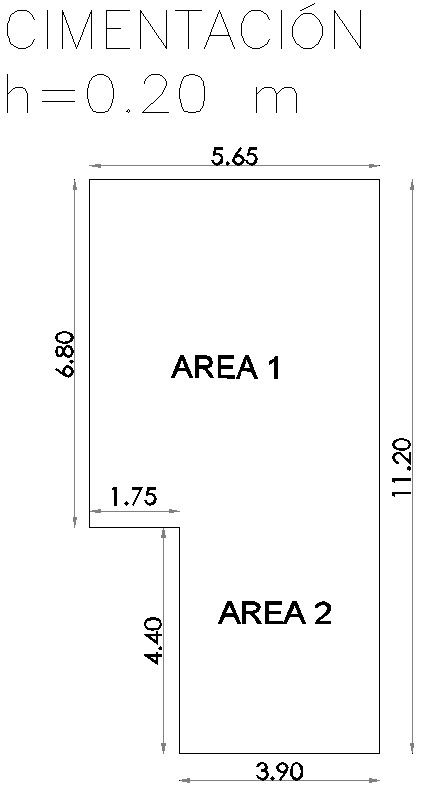 Foundation depth details.
