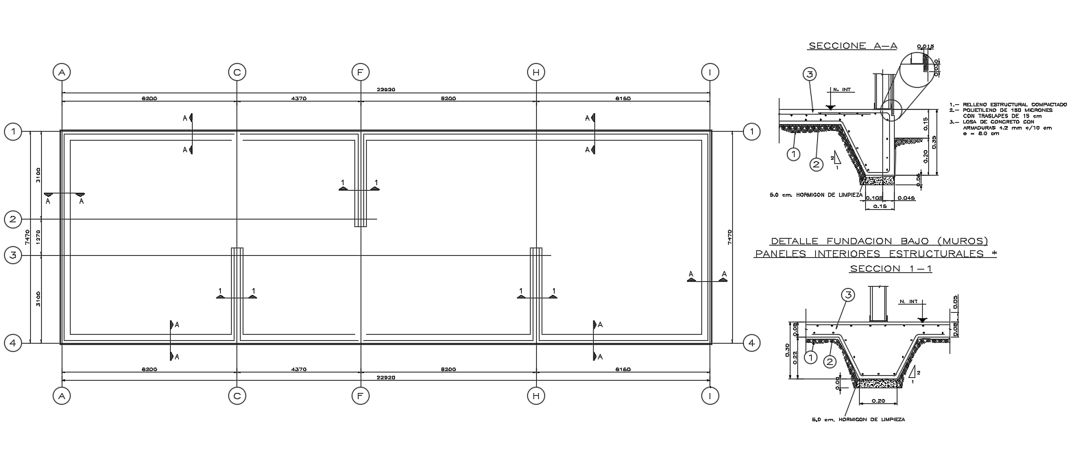 Foundation detail cad drawing is given in this cad file. Download this cad file now.