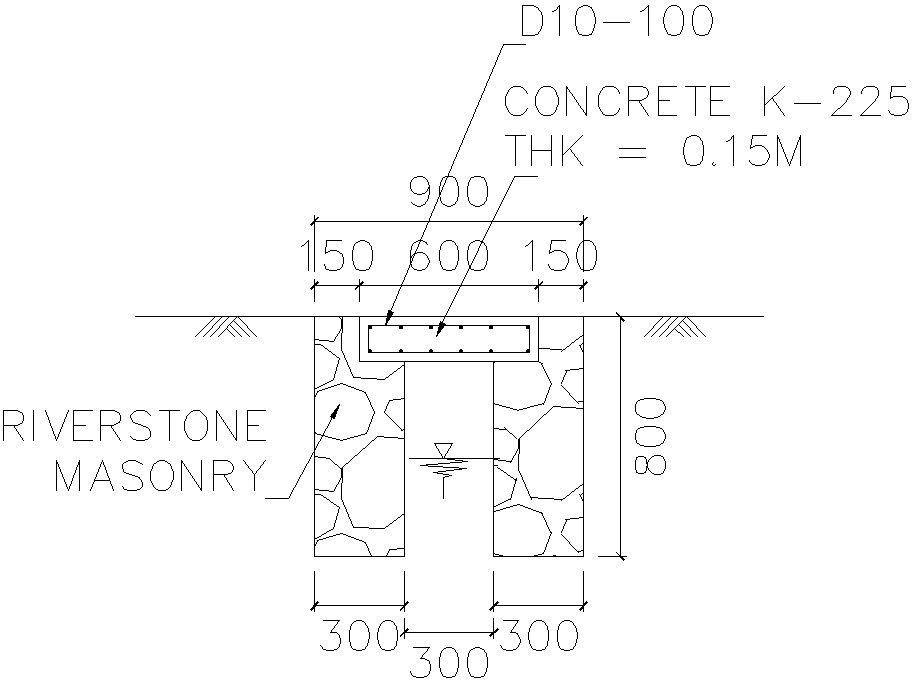 Foundation detail of tower with detail AutoCAD drawing, dwg file, CAD file