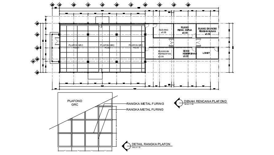 Foundation layout with detailing.