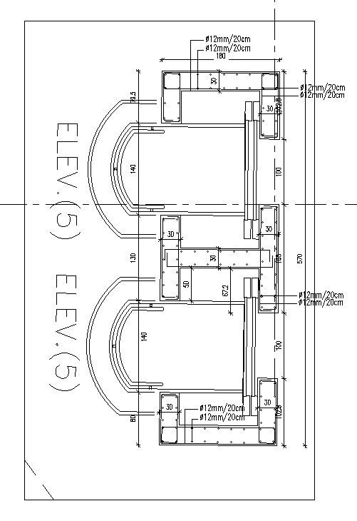 Foundation steel plate details in AutoCAD, dwg file.