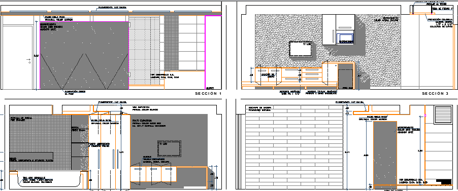 Four Star Suit Hotel Design and Elevation dwg file