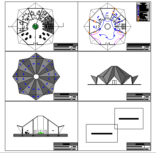 Four wheel motorcycle dealership building auto-cad details dwg file