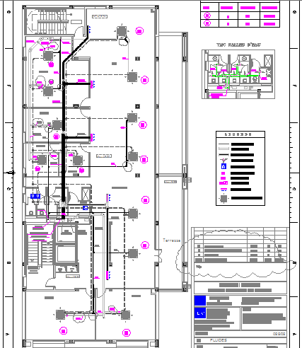 Fourth floor layout plan details of thirteen flooring office building dwg file.